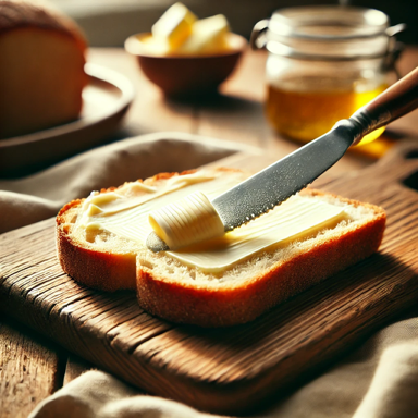 Imagen untando mantequilla